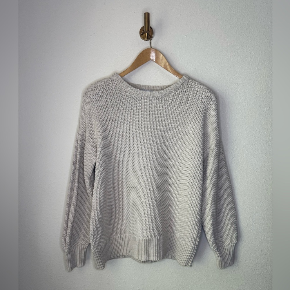 Old Navy Beige Crewneck Tunic Length Sweater size S